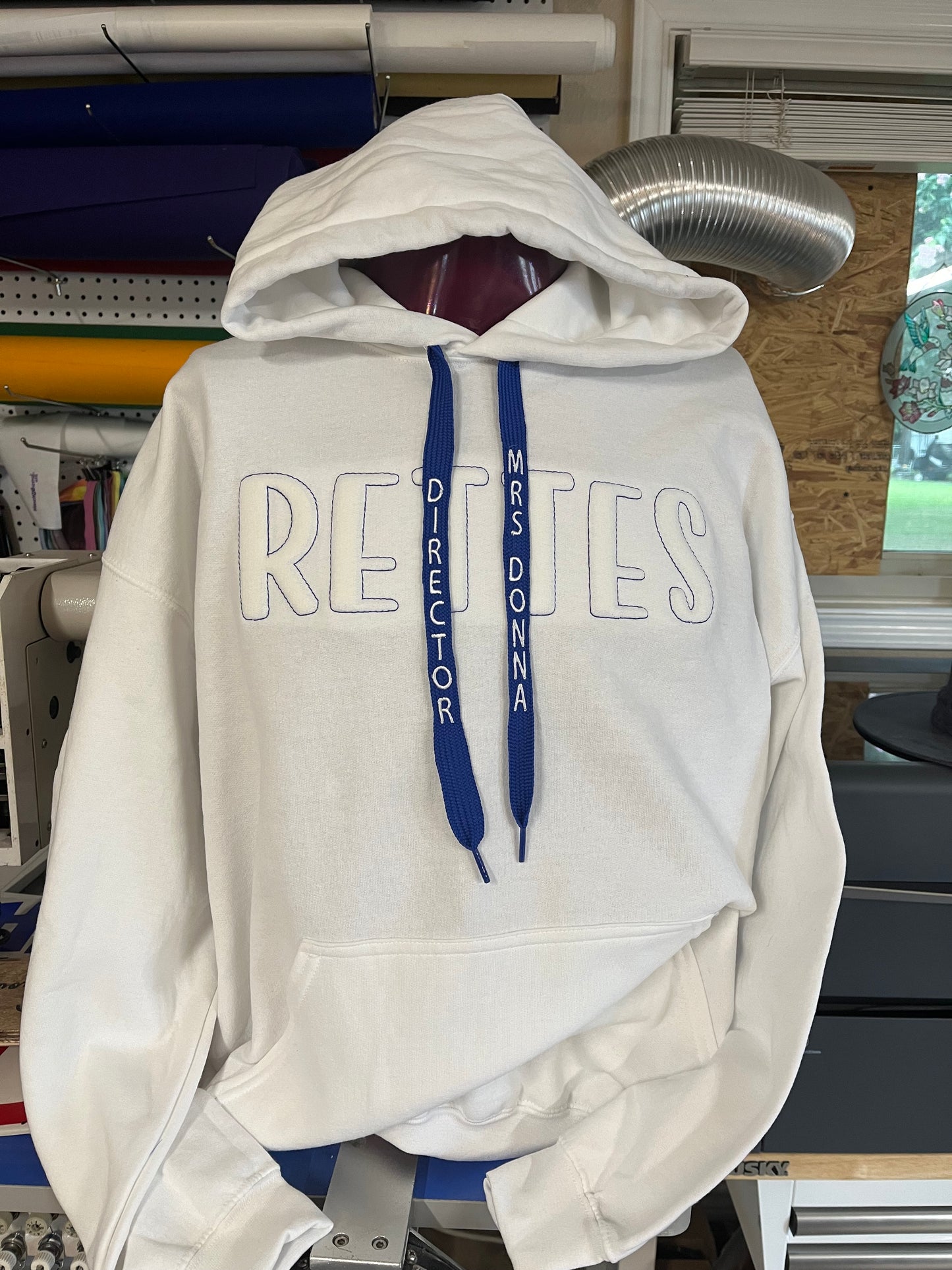 Embossed 3D Hoodie with Custom Draw String