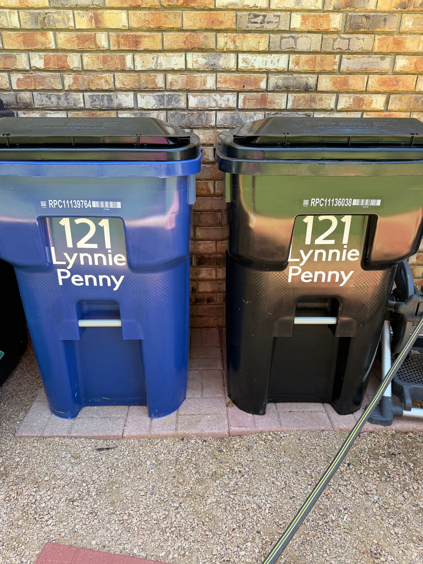Set of Two Garbage Can Decals