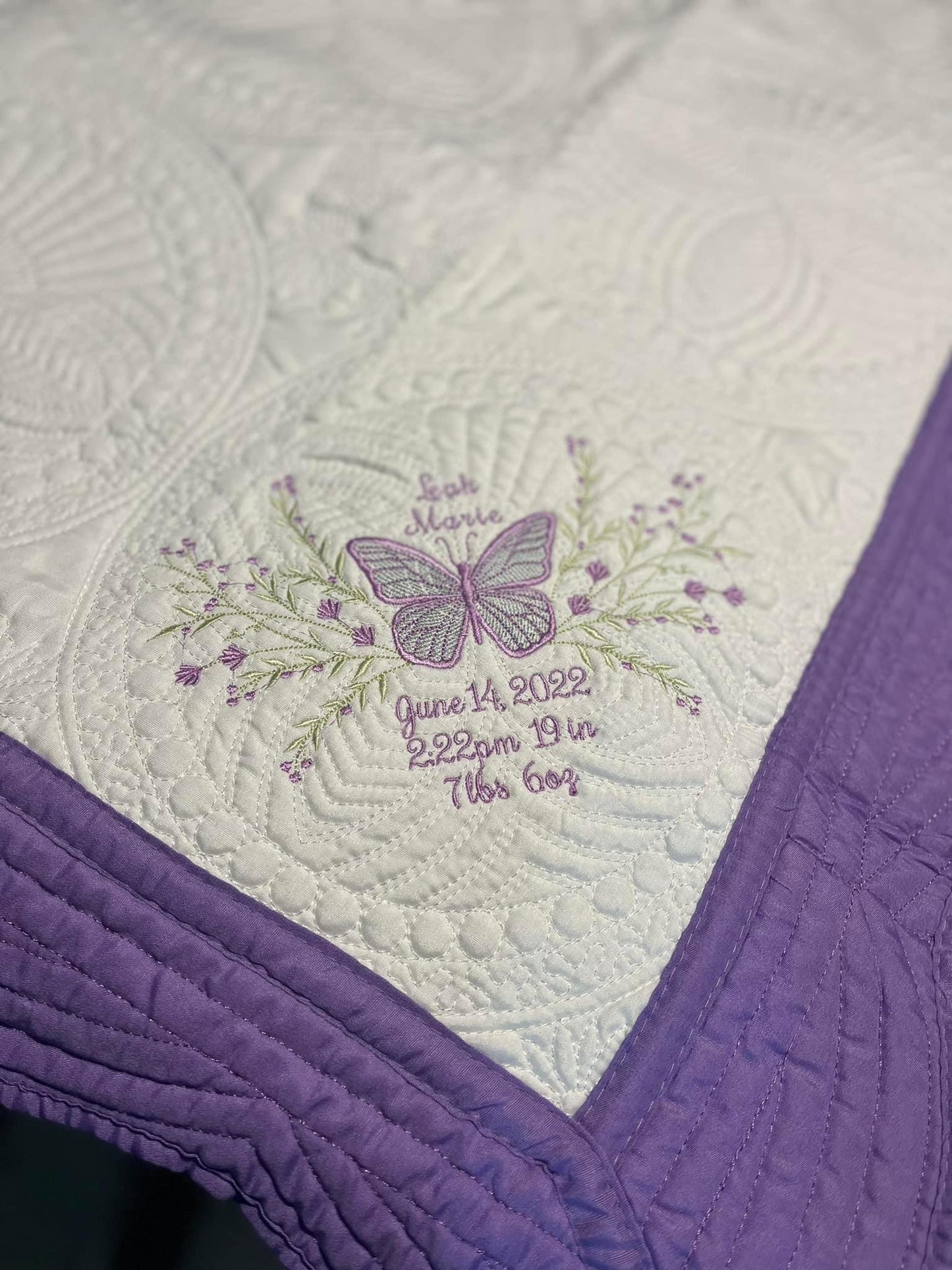 Butterfly Birthstat Quilt
