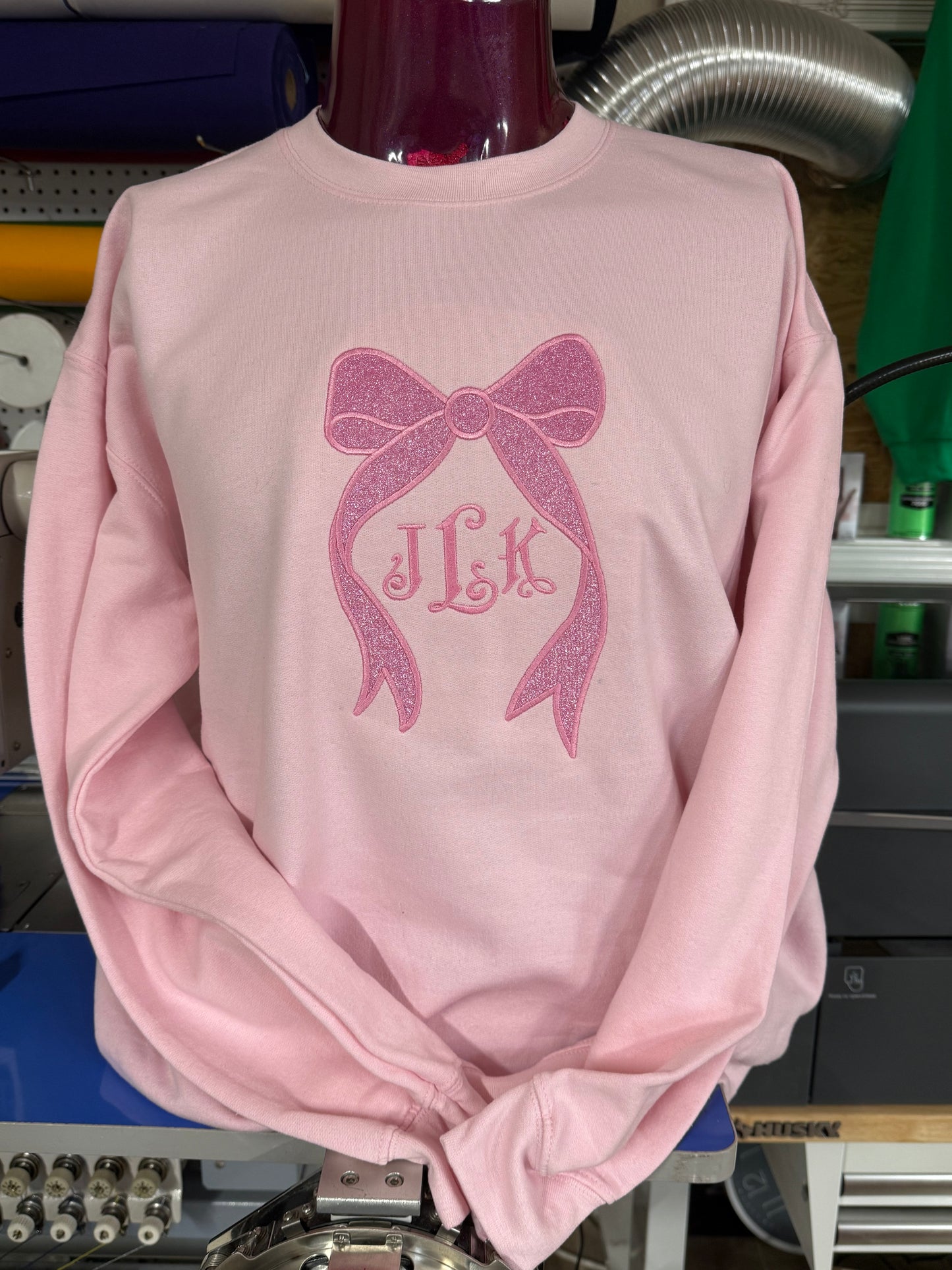 Large Bow With Monogram