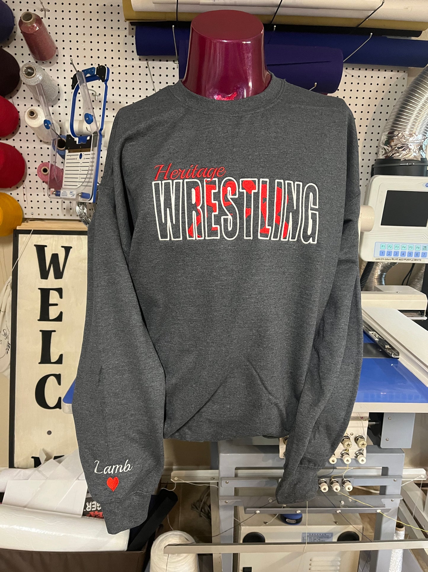 Applique Sport Crewneck