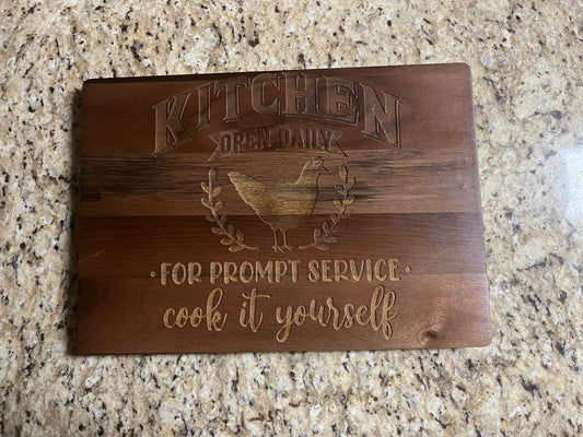 Walnut Wood Cutting Board Kitchen Closed
