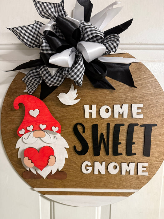 Gnome Interchangeable Round Sign