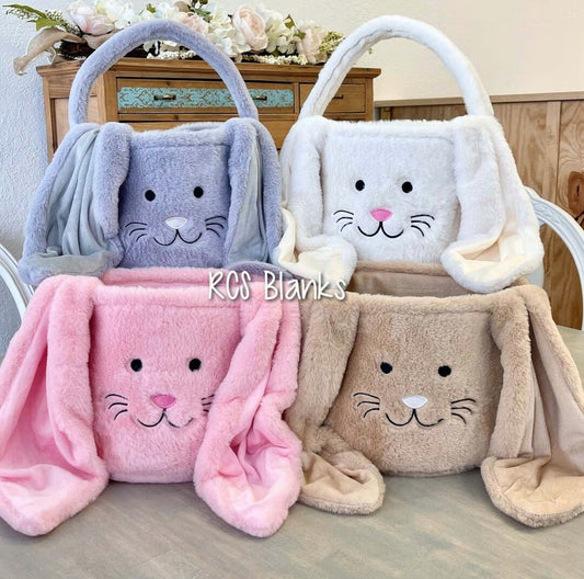 Furry Rabbit Easter Baskets