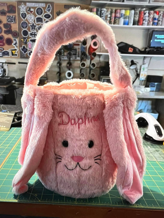 Furry Rabbit Easter Baskets