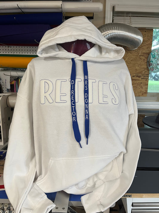 Embossed 3D Hoodie with Custom Draw String