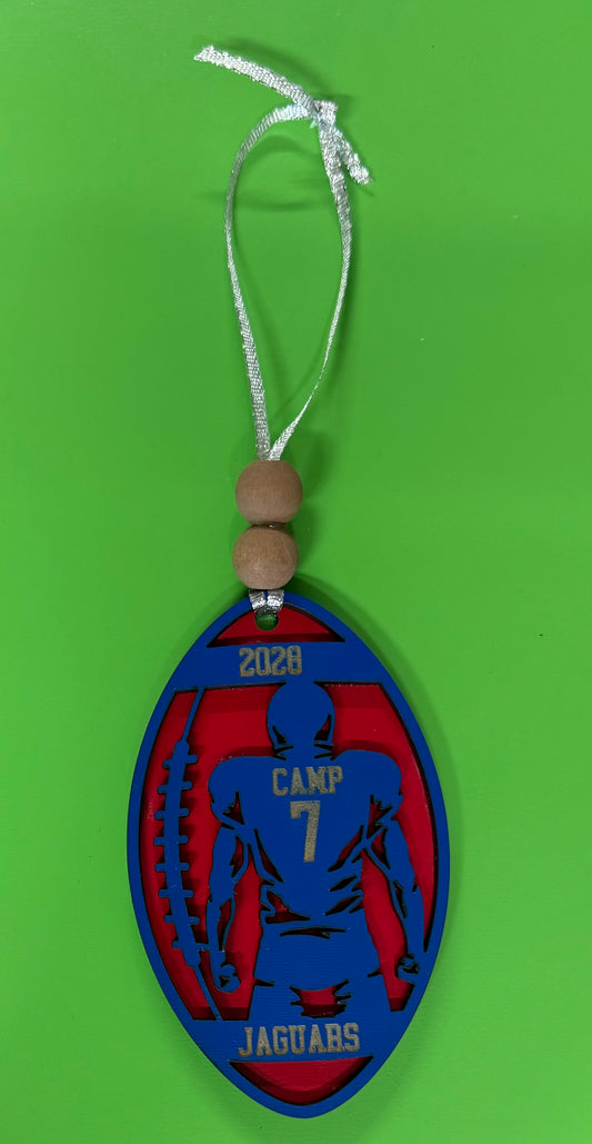 Football Christmas Ornament