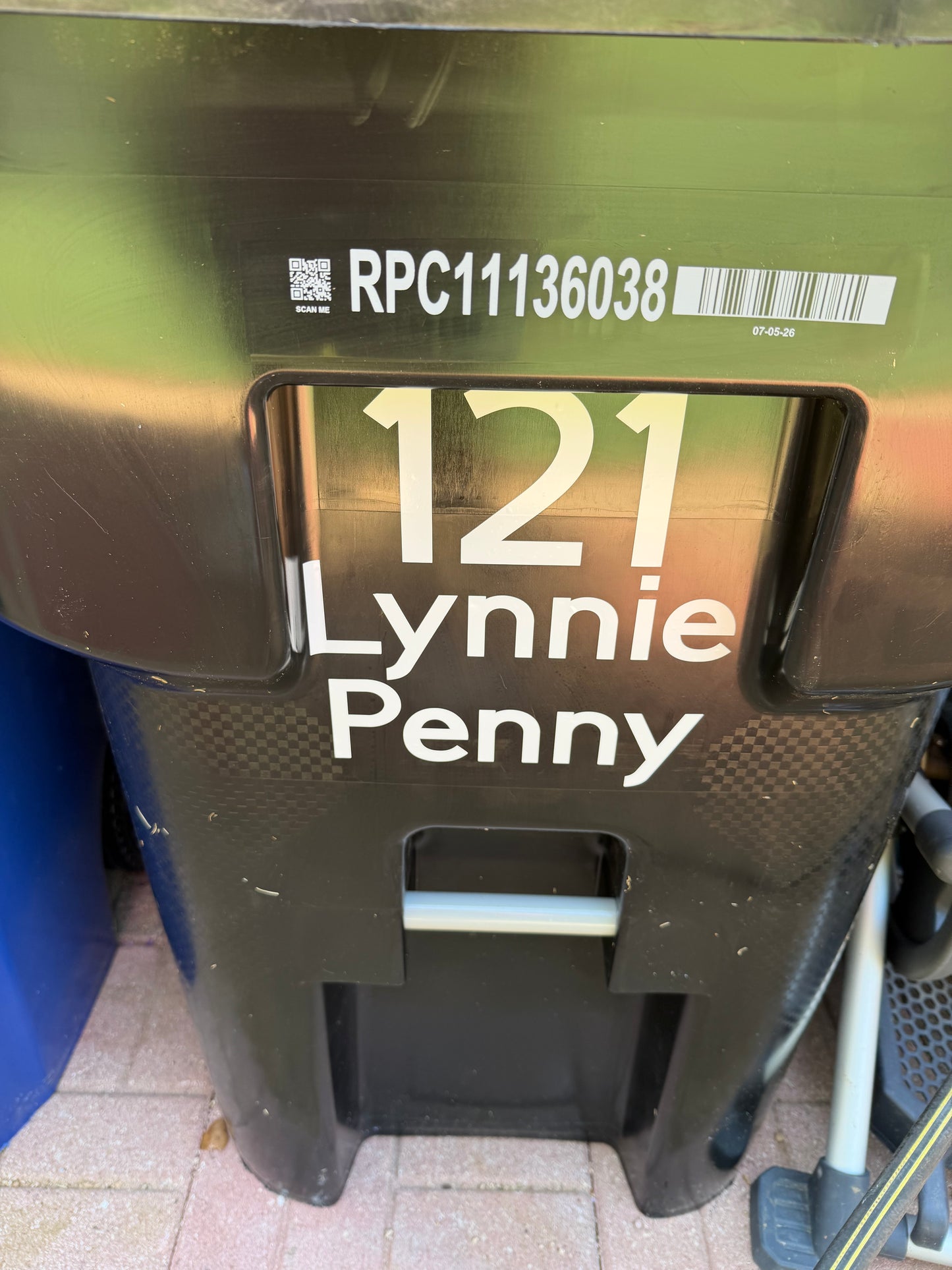 Set of Two Garbage Can Decals