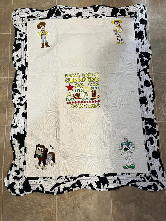 Toy Story Birthstat Quilt