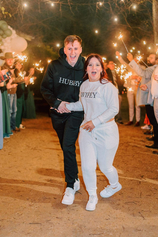 Wife & Hubby Crew Necks or Hoodies