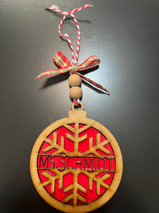 Snowflake Christmas Ornament