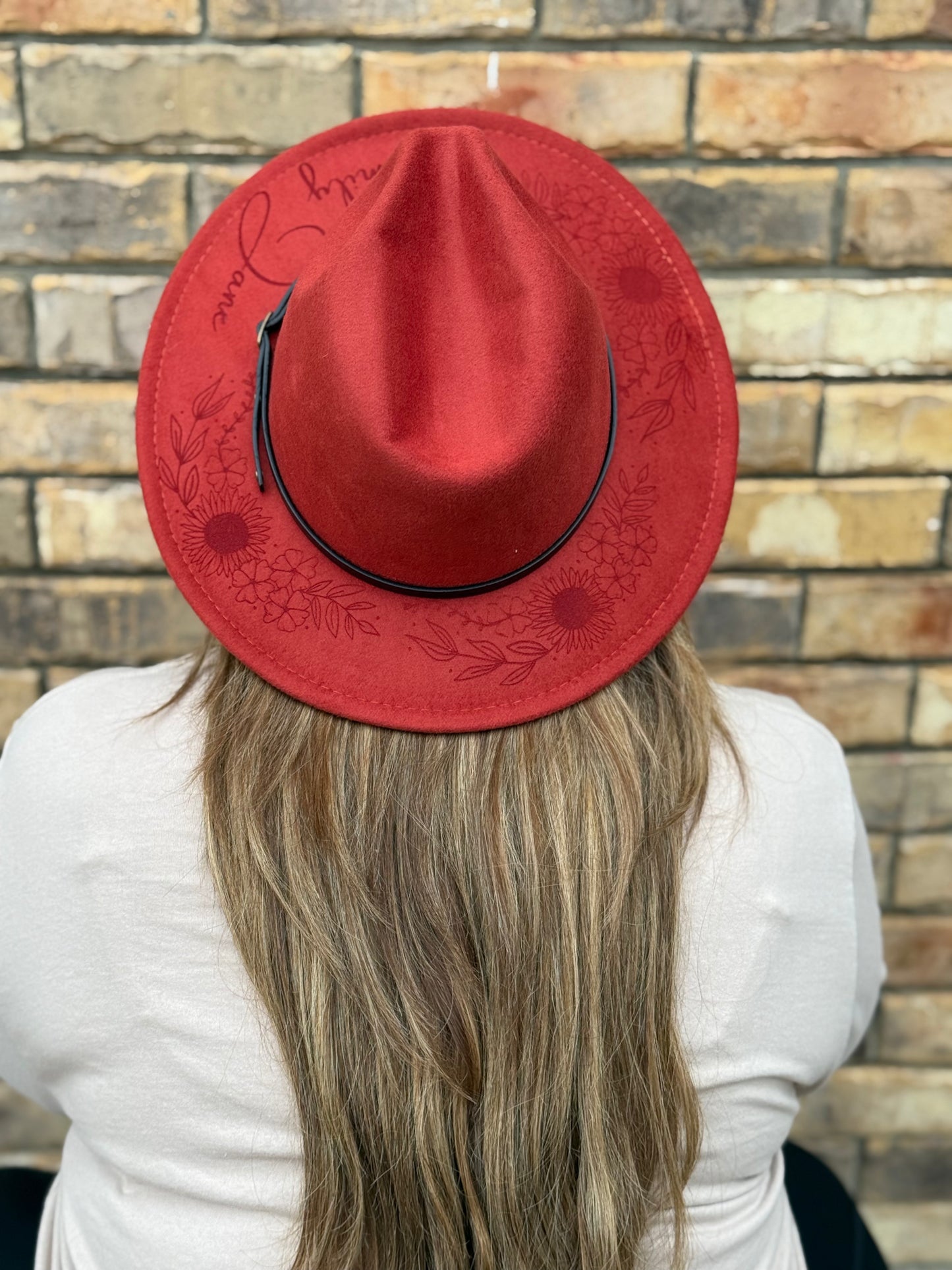 Custom Engraved Felt Hats