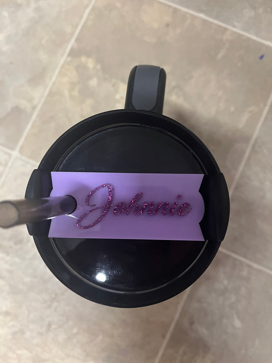 Name Tumbler Topper