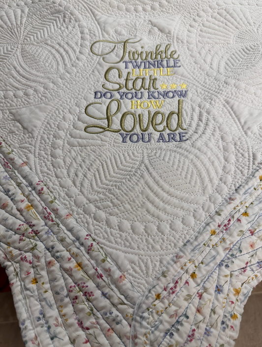 Twinkle Twinkle floral quilt