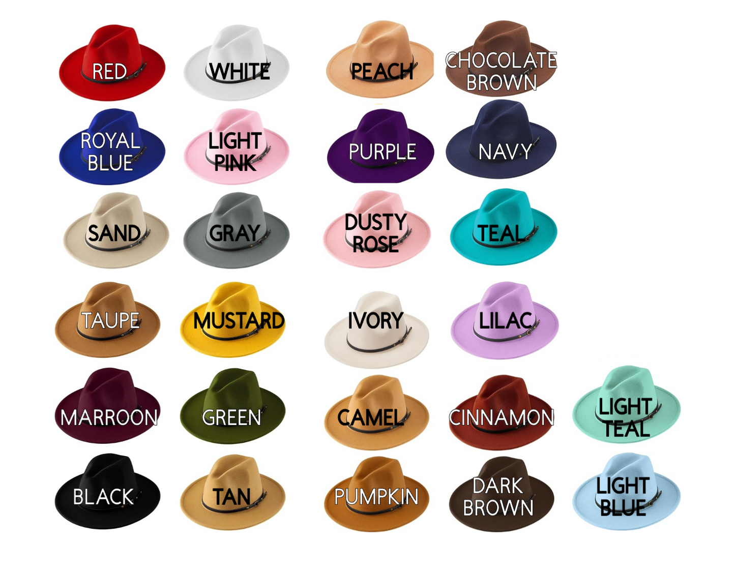 Custom Engraved Felt Hats