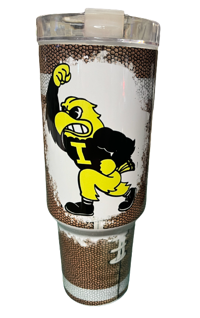 Iowa Hawkeye Football Tumbler 40oz